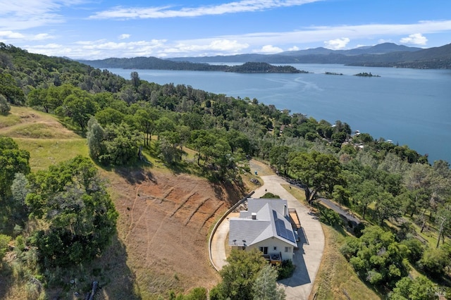 9260 Leila Dr, Glenhaven, CA 95443 - aerial view of property and surrounding area with a water and mountain view