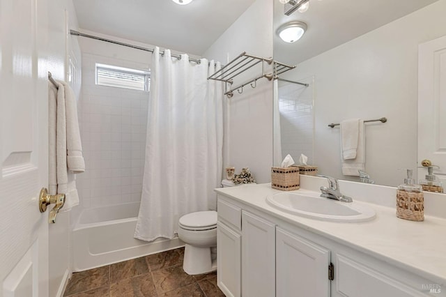 2064 Easton Dr, Petaluma, CA 94952 - full bath featuring toilet, shower / bath combo, and vanity