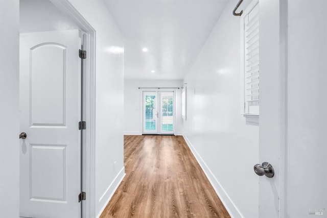 1444 Ohio St, Vallejo, CA 94590 - corridor featuring wood finished floors, baseboards, and recessed lighting