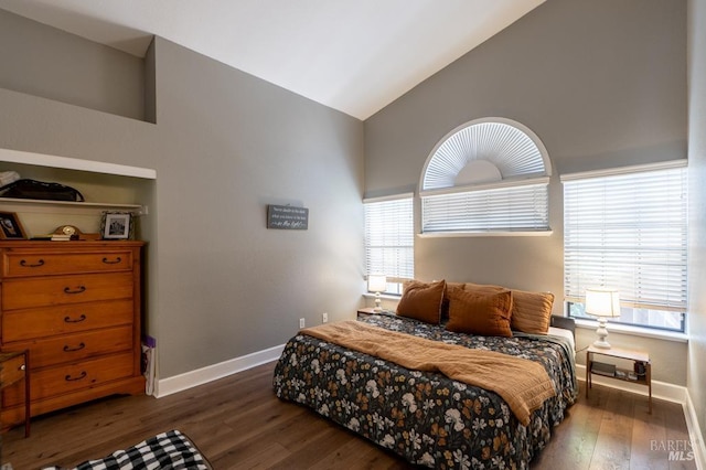 829 Winton Dr, Petaluma, CA 94954 - bedroom featuring lofted ceiling, wood finished floors, and baseboards