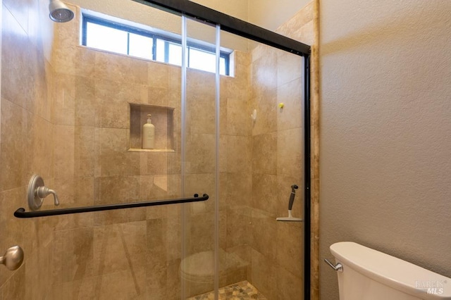 829 Winton Dr, Petaluma, CA 94954 - bathroom featuring toilet and a shower stall
