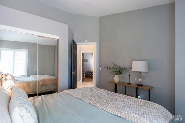 829 Winton Dr, Petaluma, CA 94954 - bedroom with a closet and vaulted ceiling