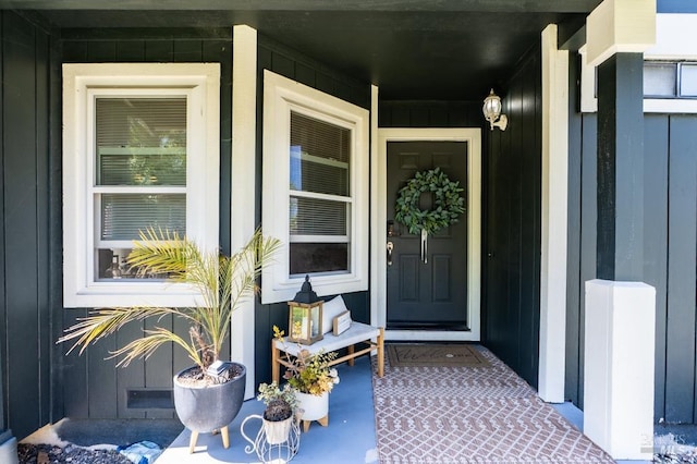 829 Winton Dr, Petaluma, CA 94954 - property entrance featuring board and batten siding and covered porch