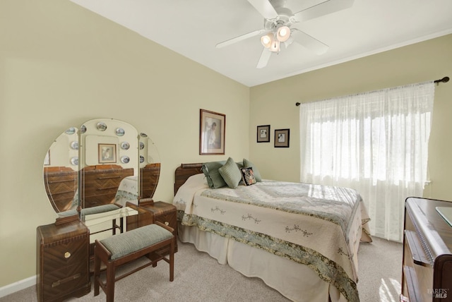 113 Pau Ct, Fairfield, CA 94534 - bedroom featuring light colored carpet, a ceiling fan, and baseboards