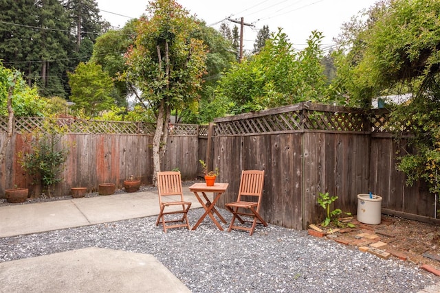 16635 Center Way, Guerneville, CA 95446 - view of patio featuring a fenced backyard