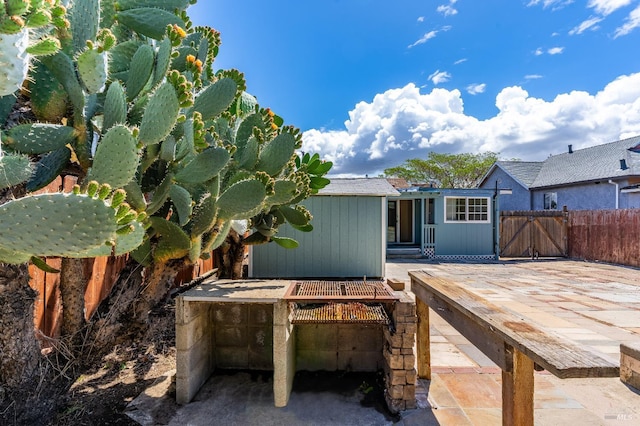 213 Sperry Ave, Vallejo, CA 94590 - rear view of property with fence, a patio, and a gate