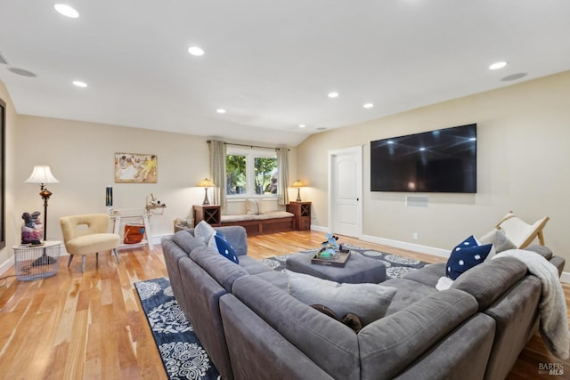 2170 Vineyard Rd, Novato, CA 94947 - living room with light wood finished floors, baseboards, and recessed lighting