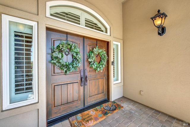 3287 Congressional Ct, Fairfield, CA 94534 - view of exterior entry featuring stucco siding and french doors