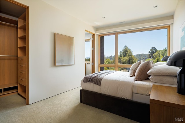 2 Upper Alcatraz Pl, Mill Valley, CA 94941 - bedroom featuring light carpet, a walk in closet, and a closet