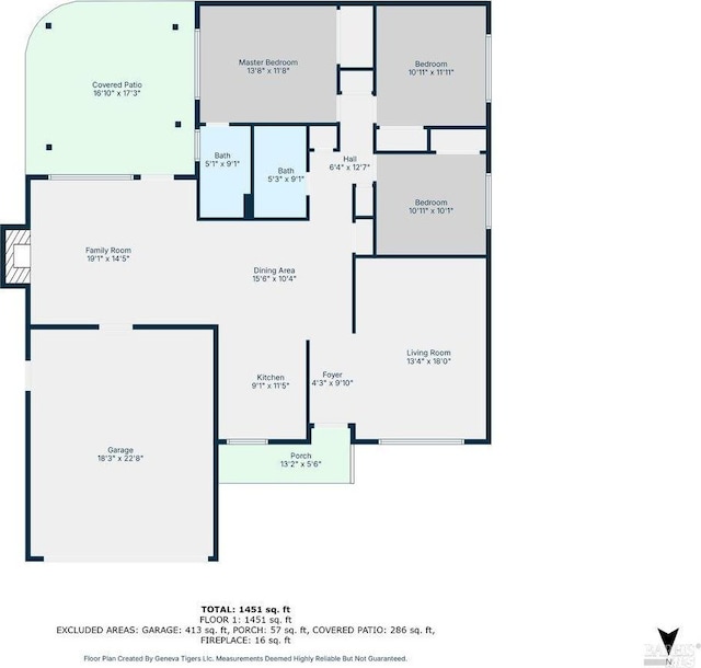 241 Camellia St, Fairfield, CA 94533 - floor plan / room layout