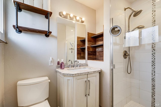 1805 Central Ave, Napa, CA 94558 - bathroom featuring tiled shower, toilet, and vanity