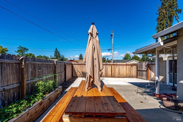 1805 Central Ave, Napa, CA 94558 - wooden deck featuring a patio and a fenced backyard