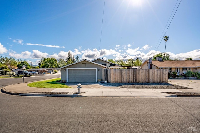 1805 Central Ave, Napa, CA 94558 - ranch-style house featuring fence, concrete driveway, and a garage