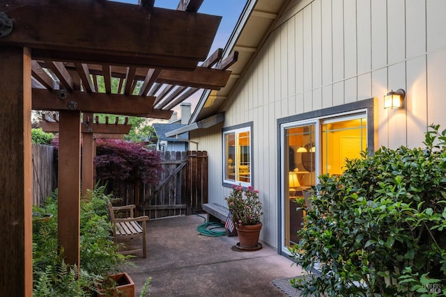 226 Usher Dr, Windsor, CA 95492 - view of patio / terrace with a pergola and fence