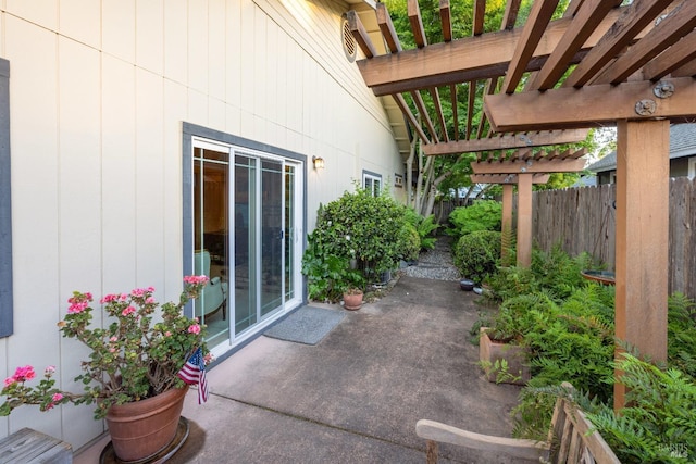 226 Usher Dr, Windsor, CA 95492 - view of patio with a pergola and fence