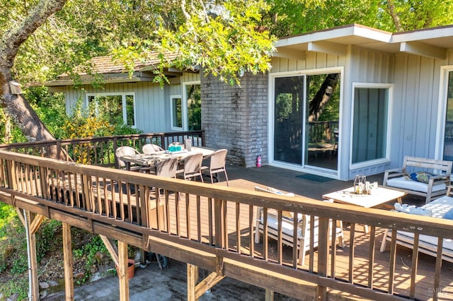 4444 Redwood Rd, Napa, CA 94558 - deck featuring outdoor dining area and an outdoor hangout area