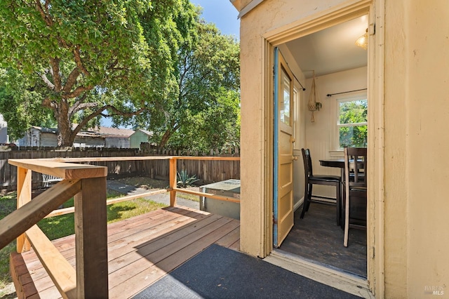 32 Muller St, Vallejo, CA 94590 - wooden deck with a fenced backyard