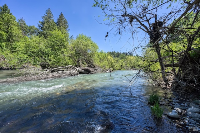 17651 Van Arsdale Rd, Potter Valley, CA 95469 - water view featuring a heavily wooded area