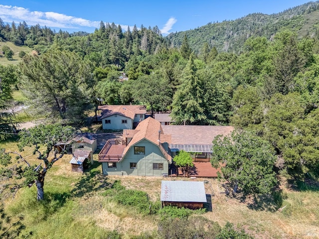 17651 Van Arsdale Rd, Potter Valley, CA 95469 - view from above of property featuring a heavily wooded area