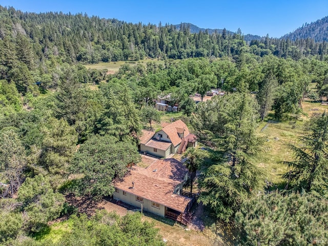 17651 Van Arsdale Rd, Potter Valley, CA 95469 - aerial view of property and surrounding area with a heavily wooded area