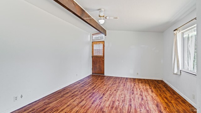 375 Las Colindas Rd, San Rafael, CA 94903 - spare room with healthy amount of natural light, wood finished floors, baseboards, and a ceiling fan
