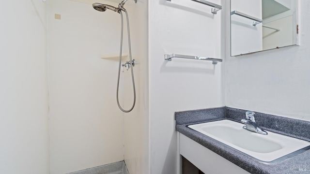375 Las Colindas Rd, San Rafael, CA 94903 - bathroom featuring vanity and a shower