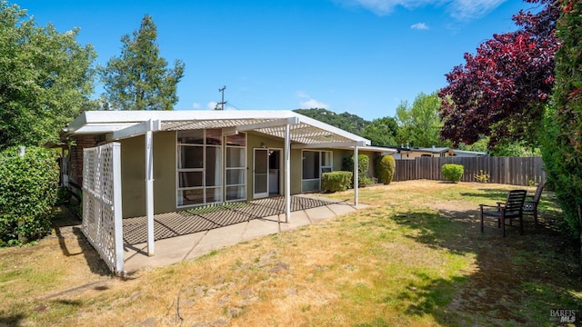 375 Las Colindas Rd, San Rafael, CA 94903 - back of property with a patio and a pergola