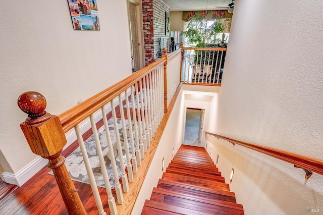 32 Romine Way, Vallejo, CA 94591 - stairs with wood finished floors, a towering ceiling, and a textured wall