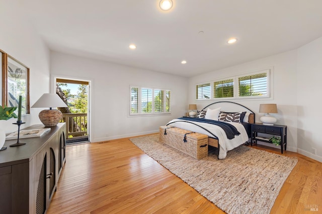 91 Round Hill Rd, Tiburon, CA 94920 - bedroom with light wood-style floors, baseboards, and recessed lighting
