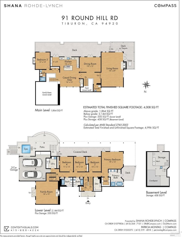 91 Round Hill Rd, Tiburon, CA 94920 - home floor plan