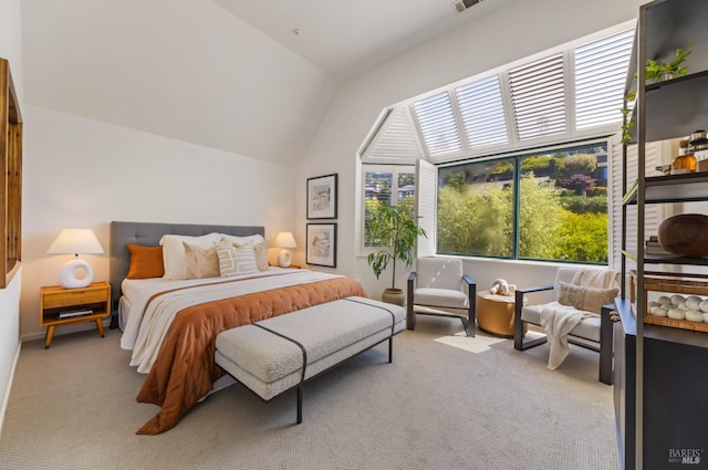 44 Lagoon Vis, Tiburon, CA 94920 - bedroom with carpet flooring and vaulted ceiling
