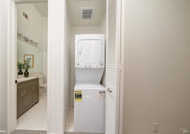 44 Lagoon Vis, Tiburon, CA 94920 - washroom featuring estacked washer and dryer