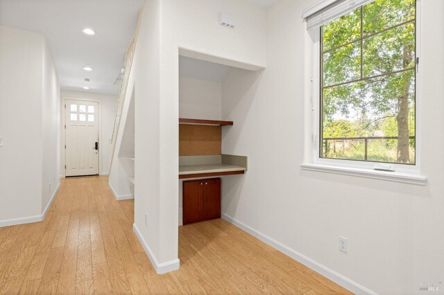 58 Randolph St, Napa, CA 94559 - hall with light wood-style floors, baseboards, and recessed lighting