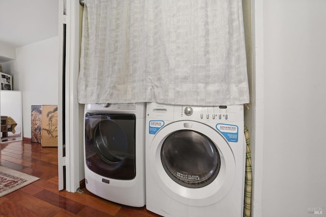 4214 Saturn Way, Union City, CA 94587 - laundry room with separate washer and dryer and wood finished floors