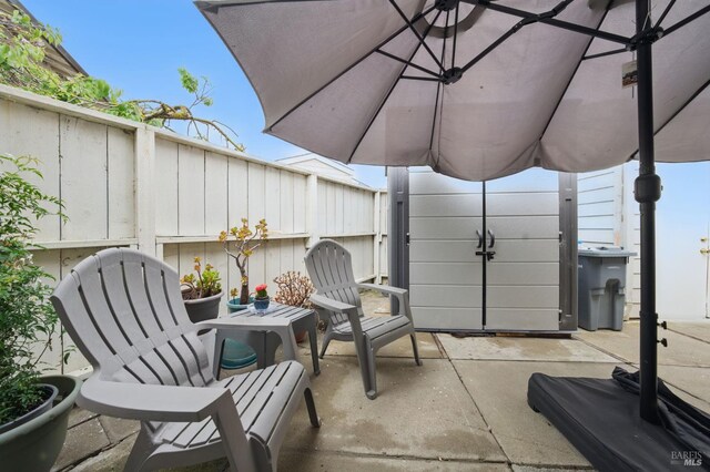4214 Saturn Way, Union City, CA 94587 - view of patio with a fenced backyard