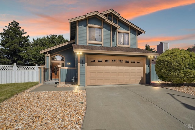 766 Morissette Way, Vacaville, CA 95687 - traditional home with a garage, fence, concrete driveway, and a gate