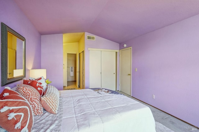 766 Morissette Way, Vacaville, CA 95687 - carpeted bedroom featuring vaulted ceiling, a closet, and baseboards