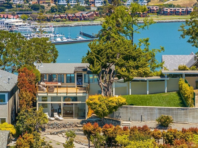 419 Golden Gate Ave, Belvedere, CA 94920 - view from above of property featuring a large body of water