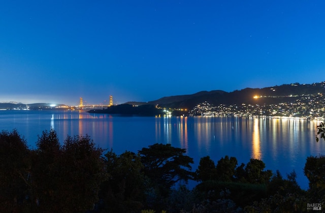 419 Golden Gate Ave, Belvedere, CA 94920 - water view featuring a notable bridge