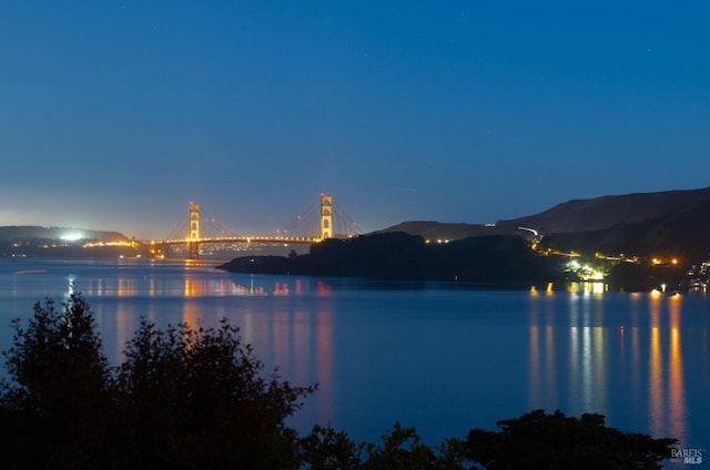 419 Golden Gate Ave, Belvedere, CA 94920 - water view featuring a notable bridge