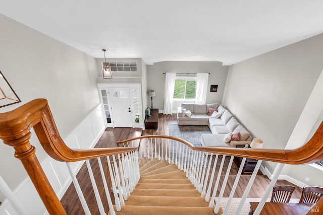 2812 Silver Fox Cir, Fairfield, CA 94534 - stairs with wood finished floors