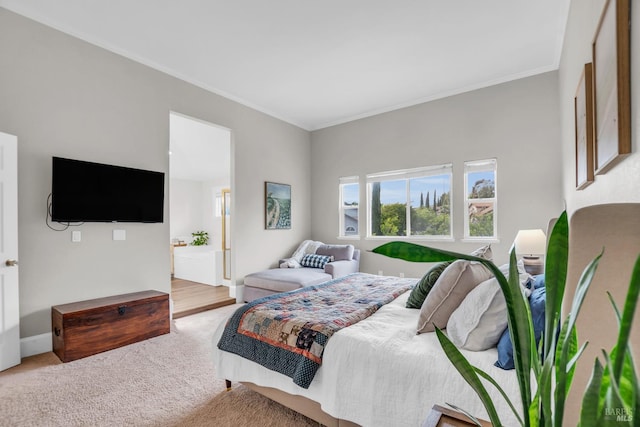 2812 Silver Fox Cir, Fairfield, CA 94534 - carpeted bedroom with crown molding and baseboards