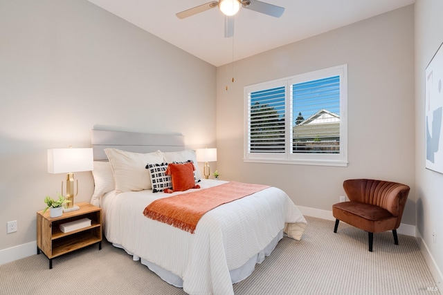 223 Pheasant Ct, Napa, CA 94558 - carpeted bedroom featuring baseboards and ceiling fan