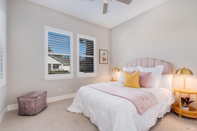 223 Pheasant Ct, Napa, CA 94558 - carpeted bedroom with baseboards and ceiling fan