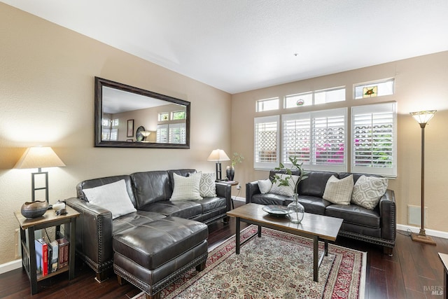 2130 Camenson St, Napa, CA 94558 - living room featuring baseboards and wood-type flooring