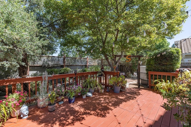 2130 Camenson St, Napa, CA 94558 - wooden deck with a fenced backyard