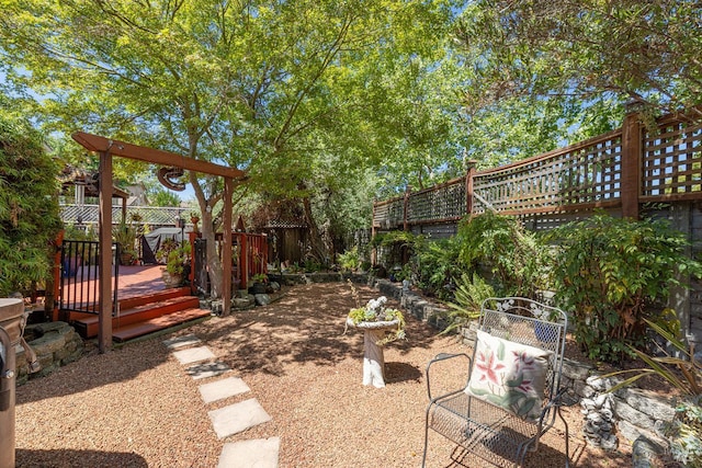 2130 Camenson St, Napa, CA 94558 - fenced backyard featuring a wooden deck