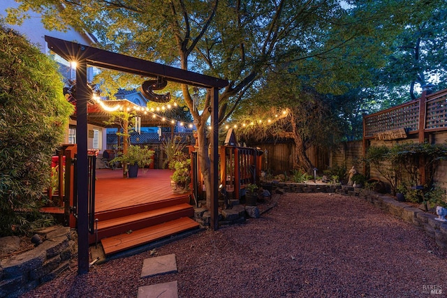 2130 Camenson St, Napa, CA 94558 - fenced backyard featuring a wooden deck