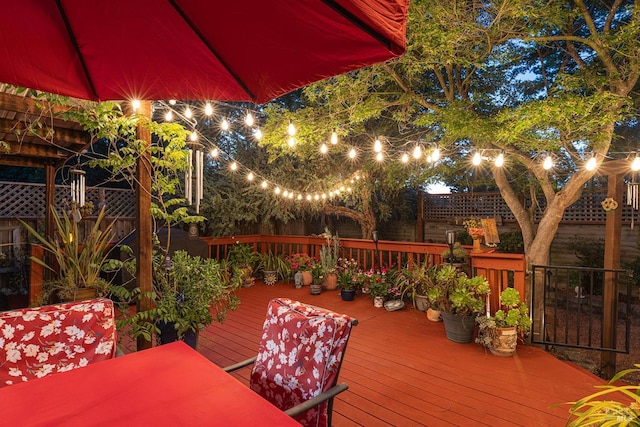 2130 Camenson St, Napa, CA 94558 - wooden terrace featuring a fenced backyard