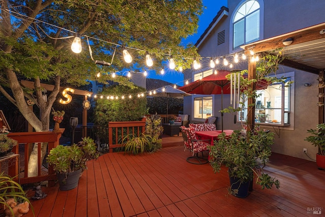 2130 Camenson St, Napa, CA 94558 - view of deck at night